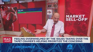 Banks have been trashed for no reason other than Warren Buffett selling BAC says Jim Cramer [upl. by Caresa653]