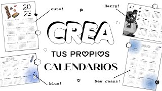 CREA tus propios CALENDARIOS 2024 ミ☆ [upl. by Skrap258]