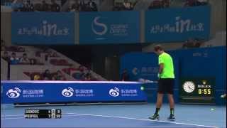 Vasek Pospisil vs Novak Djokovic China Open 2014 [upl. by Giamo243]