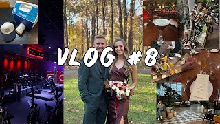 VLOG 8 Fall Wedding cycle bar class busy weekend prep [upl. by Menendez]