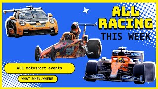 DONT MISS OUT All The Racing You Can Watch This Weekend From Formula 1 To Drag Racing  DRS [upl. by Tannen586]