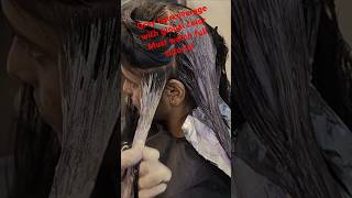 Grey hair coverage with global hair color greyhaircoverage hair shorts haircolortutorial trends [upl. by Campbell]