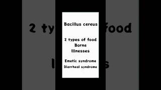 Bacillus Cereus Types of Illness Symptoms and Treatment [upl. by Saidnac]