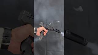 Zoraki 925 vs Gelatine zoraki blank uzi fullauto fullautomatic waffen gun guns shooting [upl. by Barvick]