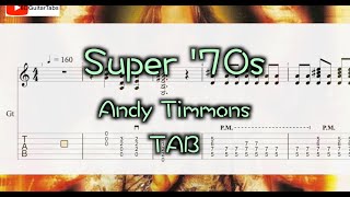 Super70s  Andy Timmons  Guitar TAB [upl. by Monte575]