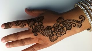 how to do a simple henna design [upl. by Suiraj]