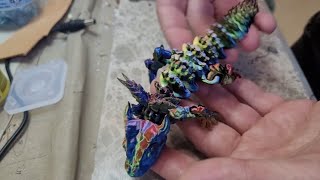 Articulated Dragon 3D Print [upl. by Lorou65]