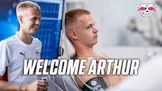 Arthur Vermeerens first day at RB Leipzig  Behind the Scenes [upl. by Nilla]