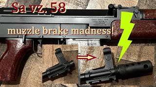 vz58 Muzzle Brake fit by Your Arsenal Advisor [upl. by Grani651]