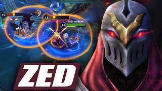 Wild Rift ZED Hard Carry Gameplay in Season 14 [upl. by Marra5]