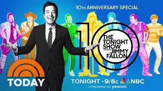 NBC to honor 10 years of Jimmy Fallon on ‘The Tonight Show’ [upl. by Woodley]