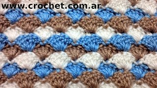 PUNTO fantasía en tejido crochet o ganchillo N° 26 tutorial paso a paso Moda a Crochet [upl. by Airrat156]