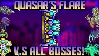 Quasars Flare VS All Bosses In Thorium Mod Terraria Expert Mode [upl. by Euqinoj231]