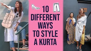 10 Ways To Style Your Kurta  Sejal Kumar [upl. by Valerian241]