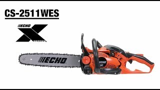 CS 2511WES ECHO XSeries chainsaw Smallest and lightest rear handle saw See its features [upl. by Notgnilliw158]