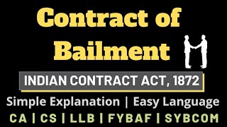 Contract of Bailment  Types of Bailment  Essentials of valid Bailment Simple explanation [upl. by Heydon]