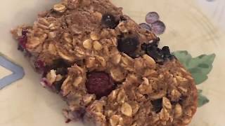 Peanut Butter Oatmeal Breakfast Bars [upl. by Adnarim743]