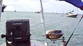 Macgregor 26M sailboat at anchor at Key West Fl [upl. by Dulcy]