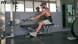 Single arm Cable Row  Back Fitness Exercise [upl. by Hillery]