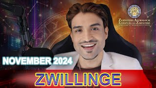 ZWILLINGE MONATSHOROSKOP NOVEMBER 2024 ZEHNSTERN ASTROLOGIE [upl. by Bette]