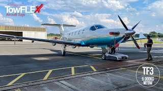 TowFLEXX TF3  Pilatus PC12  Electric Remote Controlled Aircraft Tug [upl. by Qifar]