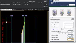 CVX Machine Vision System Trend Edge Position Tool [upl. by Htebyram]