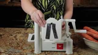 Paderno Spiral Vegetable Slicer aka vegetable spiralizer [upl. by Rosena507]