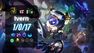 IVERN JUNGLE vs WARWICK  EUW LoL Challenger Patch 145 [upl. by Xymenes]