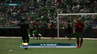 PS4 PES 2017 Gameplay Maroc vs Comoros HD [upl. by Paley]