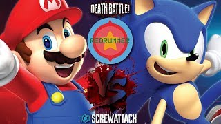 Lets Watch Mario VS Sonic  DEATH BATTLE [upl. by Alderman917]