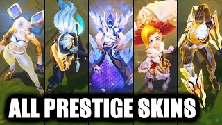 All Prestige Skins Spotlight League of Legends [upl. by Anilyx]