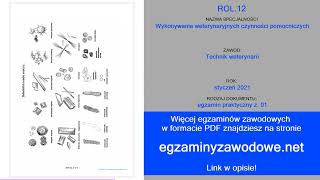 Egzamin zawodowy praktyczny z 01 ROL12 styczeń 2021 [upl. by Apicella]