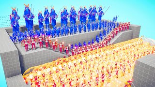 DYNASTY ARMY 🥷 VS 😇 GOODS ARMY CASTLE RAID  Totally Accurate Battle Simulator  TABS [upl. by Greenquist]