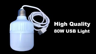 How to Make an 80W USB Light from a Broken Bulb – Full Tutorial [upl. by Percy988]