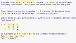 Factoring a Polynomial and then Graphing it [upl. by Benildis761]