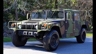 1987 HUMMER H1 START UP 62L DIESEL [upl. by Aratahs311]