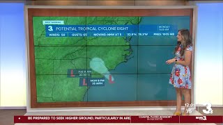 Severe storms tornadoes possible in coastal North Carolina [upl. by Aonian462]