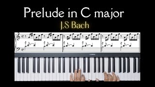 Prelude in C major  BWV 846 The Well Tempered Clavier Book 1 JS BACH prelude bach piano [upl. by Aramit]