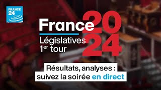 Législatives 2024 1er tour  Résultats analyses  suivez la soirée en DIRECT [upl. by Erot370]