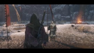 Sekiro Tournament Lone Shadow Longswordsman vs Shinobi Hunter Enshin of Misen [upl. by Ahpla]