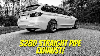 328D Straight Pipe Exhaust [upl. by Nalced]