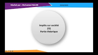 Séance 6 Limpôt sur les sociétés partie théorique [upl. by Leroi]