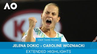 Jelena Dokic v Caroline Wozniacki Extended Highlights  Australian Open 2009 Round 3 [upl. by Esidnak]