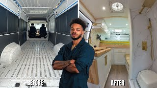 I Transformed a Work Van into a Mobile Home  Full Build Start to Finish [upl. by Ecnarolf]