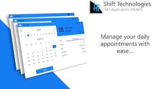Calendar with events made in VBNETC Better UI  For source code refer description [upl. by Ellerret18]