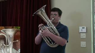 1917 York Euphonium Model 81 Professional demo by Tanner Morgan [upl. by Wicks990]