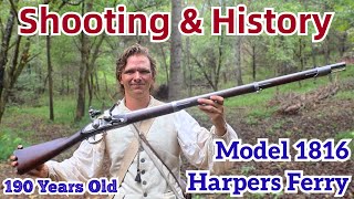 Firing History Antique Model 1816 flintlock rare antique subscribe history authentic [upl. by Dwan]