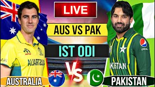 Pakistan vs Australia Ist Odi Match Scores  Pak vs Aus Playing 11 updates  hindi commentary [upl. by Martainn485]