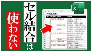 Excelで作る作業工程表で『セル結合』ではなく『条件付き書式』を使う [upl. by Hibben]