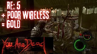 RE5 Wireless Mercenaries Is WILD [upl. by Mcclure91]